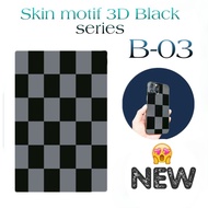 garskin motif 3d black series back sticker hp vivo y30 y30i y50 y50i - b-03 y30