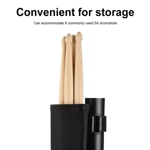 Drumstick Container Bag Nylon Drum Stick Bag Drum Sticks Holder Bag for Drumsticks Mallets