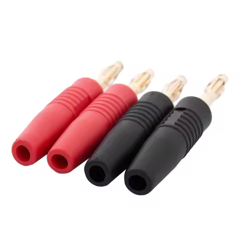 L07A-8Pcs 4Mm B7 24K Gold Plated Musical Speaker Cable Wire Pin Banana Plug Connector