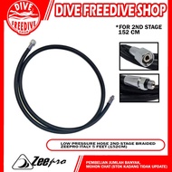 Low Pressure Hose 2nd Stage Miflex Zeepro Italy Braided Scuba Diving Regulator Hose 152cm 5 Feet