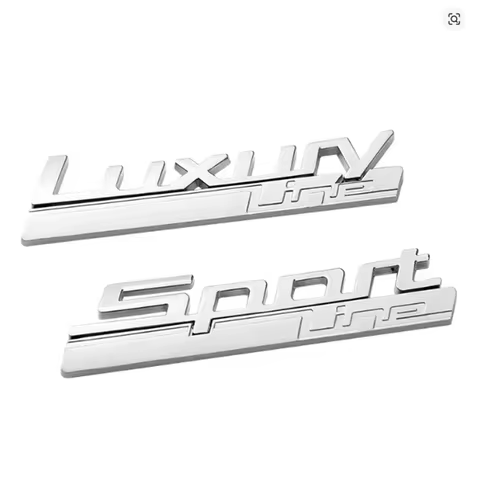 Car Fender Emblem Badge Sticker For Sport Line BMW Luxury Line Logo 520d 530d 330d 320d 518d F30 F10