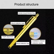 Pen Bekam Gold High quality blood lancet + 21G Kotak Jarum Bekam / Alat Bekam Bekam Disposable  Cupp