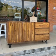 Sugarhome - Sudra 1.6m Solid Wood Sideboard (Delivery + Free installation within Klang Valley/Selangor)