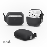 moshi Pebbo for AirPods 3 藍牙耳機充電盒保護套/ 灰黑