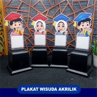 [Akrilik 3mm] PLAKAT WISUDA PIALA WISUDA souvenir wisuda paud/TK bahan akrilik