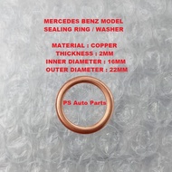 Mercedes Benz Engine Oil Drain Plug Washer Mercedes Benz Seal Ring For Oil Drain Plug Sealing Ring M