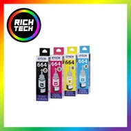 ORIGINAL EPSON T664 ink for PRINTER L120 L210 L360 L405 L565 L1300 ink T6641/ 6642 / 6643 / 6644 INK