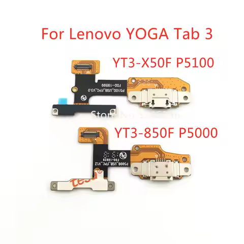 1pcs USB Charging Port Connector Flex Cable For Lenovo YOGA Tab 3 YT3-X50F YT3-X50 P5100_usb_fpc_v3.