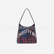 CHRISTY NG Printed Bucket Bag Simple Shoulder Female Bag Vegetable Basket Handbag Cross-body Underar