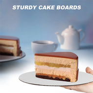 (HARB) White Cake Boards Round 25 Pack - 10 Inch Cardboard Cake Rounds Circles Disposable Cake Platt