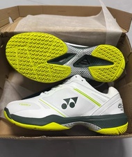 Yonex รองเท้ากีฬารองเท้าแบดมินตันระดับมืออาชีพกันลื่นสำหรับผู้ชายผู้หญิงรองเท้า65Z4สีเหลืองอมขาวพร้อ