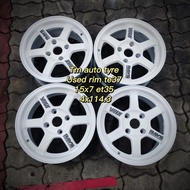 TE37 Used Rim 15x7 ET35 4x114.3 TM Auto Tyre Service Johor Baru