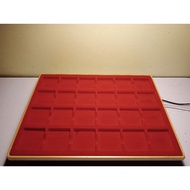 Coin display tray 6x4 slot