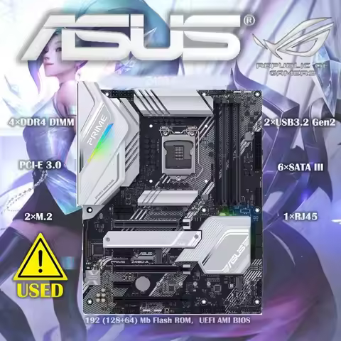 ASUS ROG STRIX Z490-A LGA 1200 (Intel 10th Gen) Z490 SATA 6Gb/s ATX Intel Motherboard
