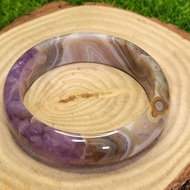 Amethyst Agate Hard Bangle
