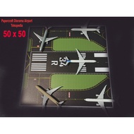 AIRPORT MAT | RUNWAY ICON | DIECAST airplane | GARUDA DIECAST