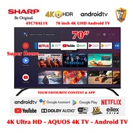 Sharp Android TV AQUOS 70 inches Ultra HD 4K Android LED TV 4TC70AL1X Sharp 4K UHD Android TV