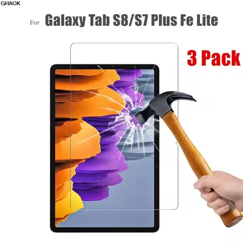 3Piece Glass Protector for Samsung Galaxy Tab S10 FE Plus FE+ Screen Protective Film for Galaxy Tab 
