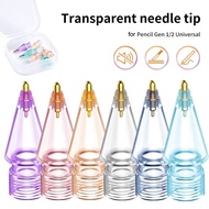 4/6 Pcs Clear Replacement Tips For Apple Pencil 1 2 Gen Pen Tips 2B 3.0 3.5 4.0 Antiskid Nib for iPa