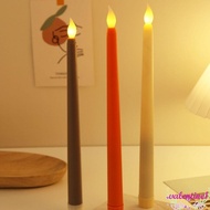 VALENTINE1 Led Candles, 3D Wick Simulation Flameless Taper Candles, Grave Decor Creative with Flickering Flame Tall Candlesticks Thanksgiving