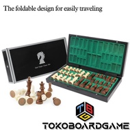 Ebony Wood Magnetic Chess Set - Magnetic Chess Board 1412