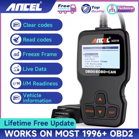 ANCEL AD310 OBD II Scanner Car Engine Fault Code Reader CAN Diagnostic Scan Tool Read and Clear Erro