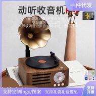 T 1 5 Bluetooth Speaker Gramophone Mini Speaker Flower Speaker Rotating Record