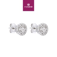 HABIB Boude Diamond Earring in 375/9K White Gold 25044(E)