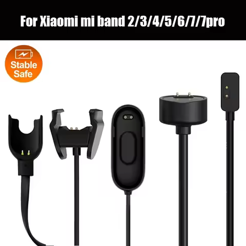 USB Charging Cable For Xiaomi Mi Band 7 6 5 4 3 2 Magnetic Chargers For Xiaomi Mi Band 7 Pro Portabl