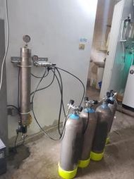 德國Bauer P61類全白鐵定製款潛水氣瓶打氣機專用過濾桶/呼吸空氣壓縮機/3000psi/空壓機/高壓打氣機