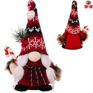 Cute Faceless Christmas Gnomes Plush Stuffed Dwarf Figurine with Beard Handmade Xmas Gnome Plush Toy