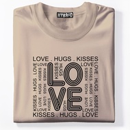love hugs kisses clothes design oversized tshirt fashion unisex tops color tees basic cotton t-shirt