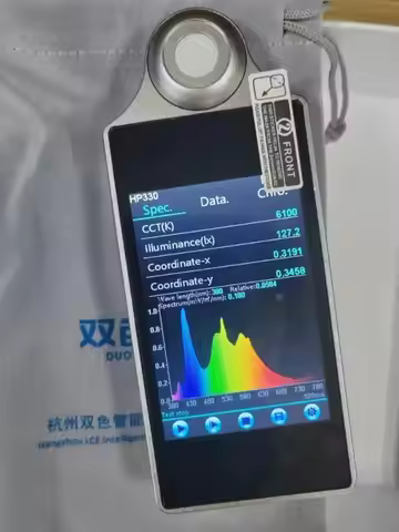 HP330 Spectrometer light Color temperature meter lx CCT CRI test