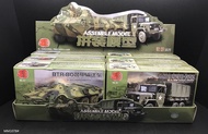 1:72 xe quân sự M35 xe tải btr80 xe bọc thép 1/72 mô hình tự làm lắp ráp ghép hình đồ chơi