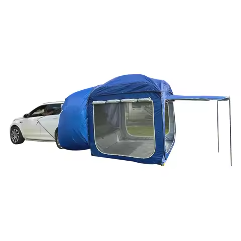 SUV Tailgate Tent Room Full Enclosure Car Camper for Camping & Road Trip Quick Setup & Spacious Fold