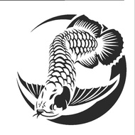 Sticker Arwana, Logo Arwana, Ikan Arwana ikan arowana /stiker
