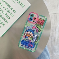 HIJAU Cute Green FH23 Softcase for Oppo A11K A12 A15 A15s A16 A3s A5s A5 A52 A54 A7 A72 A9 A92 Reno 
