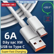 6A fast charging cable for XM USB - Type C. Type C charging cable, 67W fast charging cable, Type C f