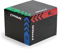 Titan Fitness 3-in-1 Heavy Foam Plyometric Box 12" 14" 16"