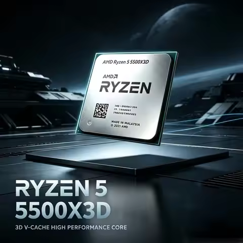 AMD Ryzen 5 5500X3D R5 5500X3D CPU Processor 6-Core 12-Thread 3.0GHz 4.0GHz AM4 96MB 3D V-Cache No C