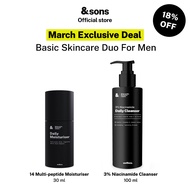 andSons Basic Men Skincare Kit - Soothing Cleanser + Hydrating Moisturiser