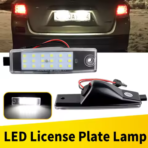 2Pcs Car LED Number License Plate Light for Toyota Highlander 07-13 Harrier H200 200 Series Hiace/Hi