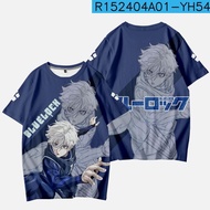 clu Blue LOCK Isagi Yoichi Nagi Seishiro Cosplay vải 3D mùa hè Áo thun Anime tay ngắn hàng đầu ulc
