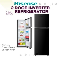 Hisense 206L 2 Door Inverter Refrigerator, RT220N4ABN, Fridge peti sejuk 冰箱