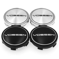 CarDIY 4pcs Universal 60mm vossen Center Cap Vossen Logo Emblem Sticker Wheel Hub Caps For Rim Car Wheels Hub Cover