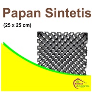 Media Tanam Papan Sintetis 25 x 25 cm platycerium pakis anggrek tanaman hias plastik tempel gantung alas epifit tanduk rusa berongga seedling rumah puzzle