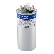 BOJACK 35+5uF 35 5 MFD ±6% 370V/440V CBB65 Dual Run Circular Start Capacitor for AC Motor Run or Fan