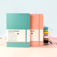 Macaron Color A5 Hardcover Strap Notebook Business Office Notebook Creative Notebook Simple Dot Matr