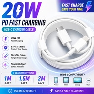 PD Fast Charger Cable 1m/1.5m/2m for Iphone USB C Kabel Pengecas Pd Pantas Untuk Iphone Type C