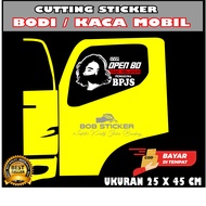 cutting sticker open bo stiker kata kata open bo. stiker pintu mobil open bo stiker kaca open bo